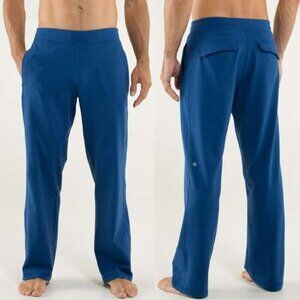 LULULEMON Kung Fu Pant Regular In Rugged Blue Men's Size Small